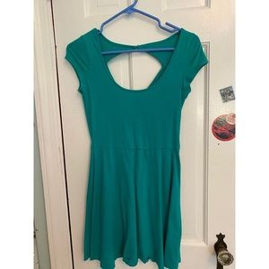 Teal skater dress